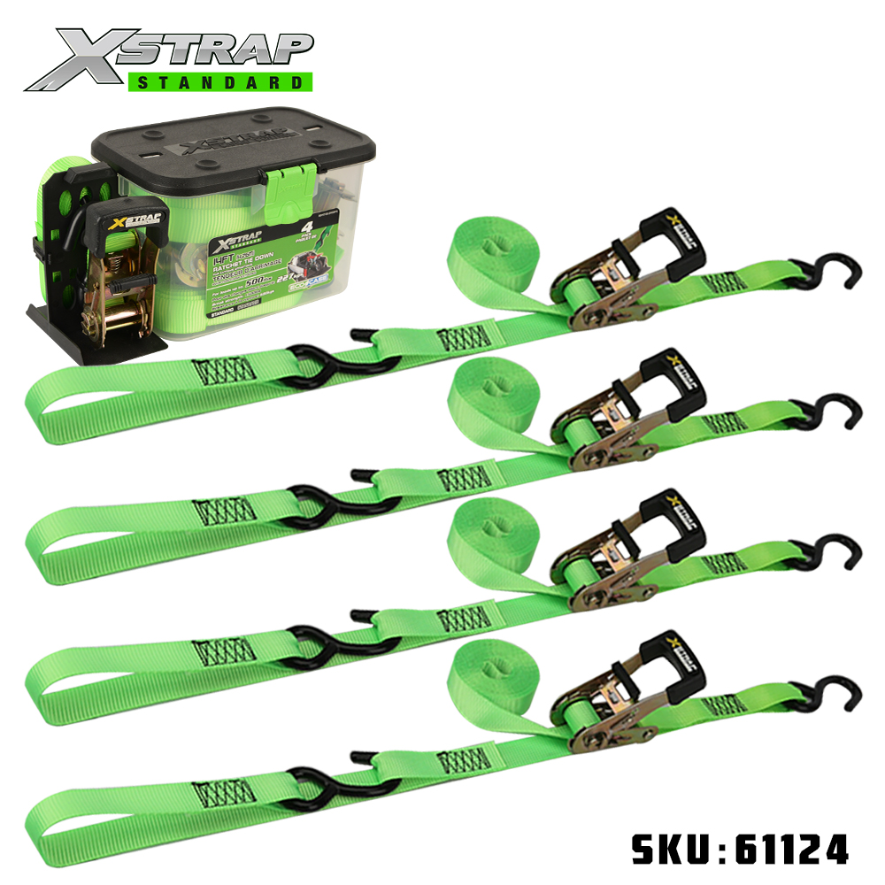 Xstrap 61124 1” x 14’ 4PK trake za vezivanje s čegrtaljkom i mekom petljom 500 lb SWL