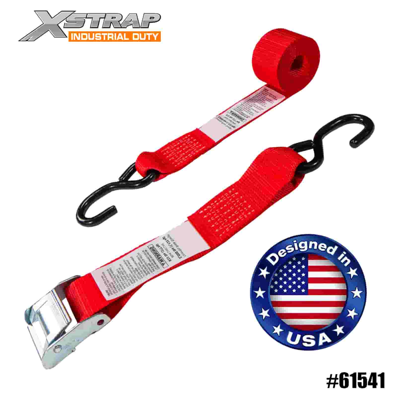 Xstrap 61541 2” x 8’ 4PK remen s kopčom za motocikl s kukom S kukom 400 lb SWL