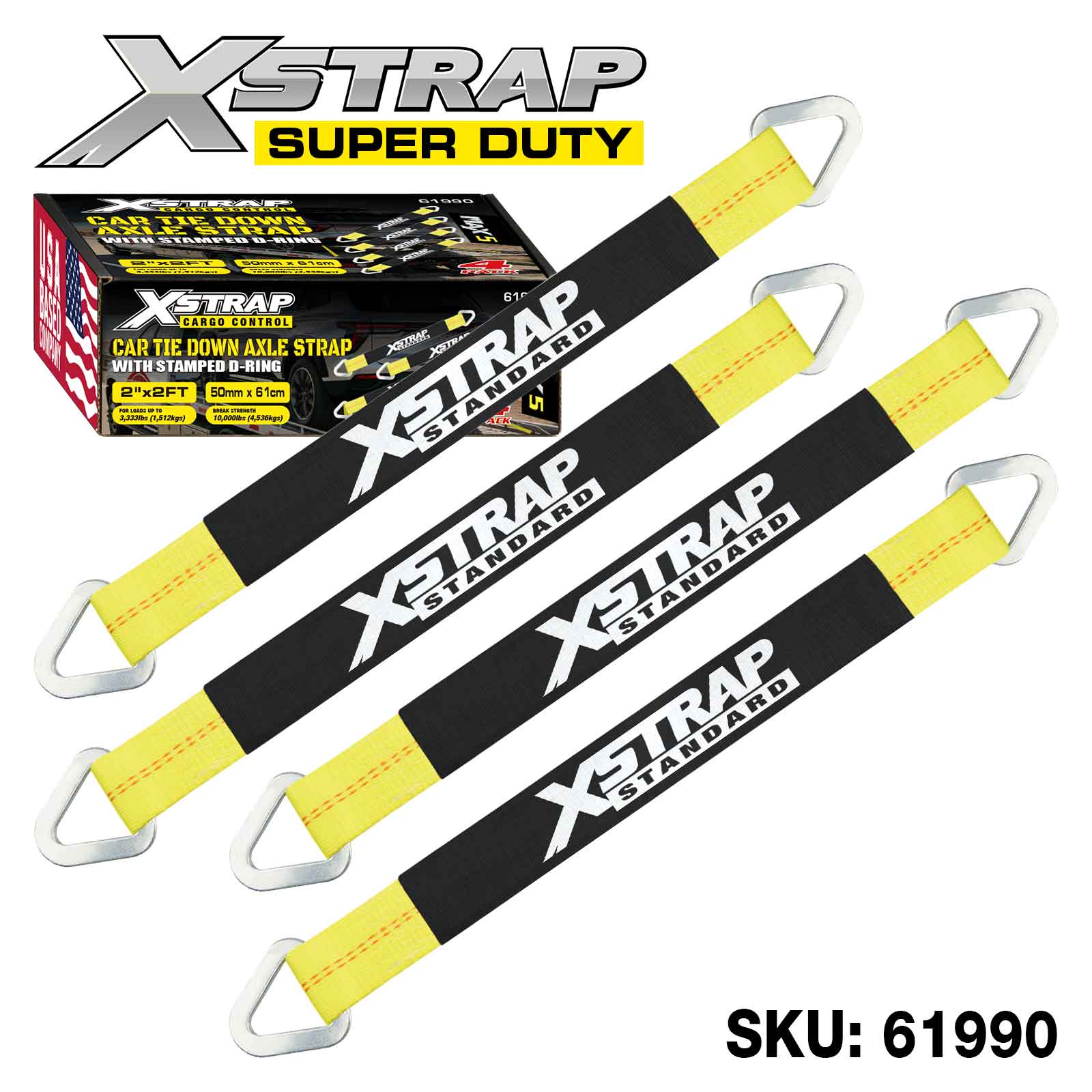 Xstrap 61990 4PK Alex remen 3300 lb SWL